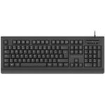 Conceptronic KAYNE01ES USB-Tastatur mit Smart ID-Kartenleser, Spanisches Layout. Tastatur Formfaktor: Volle Größe (100%), Geräteschnittstelle: USB, Tastaturaufbau: QWERTY, Tastatur - Tastenanzahl: 105. Kabellänge: 1,5 m. Empfohlene Nutzung: Büro. Produktfarbe: Schwarz (KAYNE01ES)