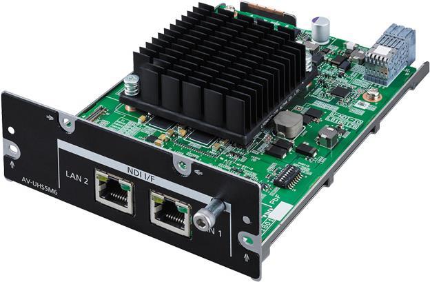 PANASONIC AV-UHS5M6G - NDI I/F-Einheit für AV-UHS500 UHD Live-Video Mischer (NDI-Unterstützung | IP-Übertragung über NDI & NDI|HX) (AV-UHS5M6G)