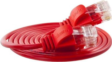 SLIM UL6 05 RT - Cat.6 SLIM-Light-Kabel, U/UTP, 0,5 m, rot (PKW-LIGHT-K6 0.5 RT)