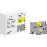 Schriftband Renkforce RF-LT-BTZe621 Kompatibel ersetzt Brother TZe-621 9 mm Bandfarbe: Gelb Schriftfarbe: Schwarz 8 m (RF-6027810)