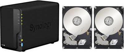 Synology DiskStation DS218+-8TB-BC NAS-Server 8 TB 2 Bay bestückt mit 2x 4TB (DS218+-8TB-BC)