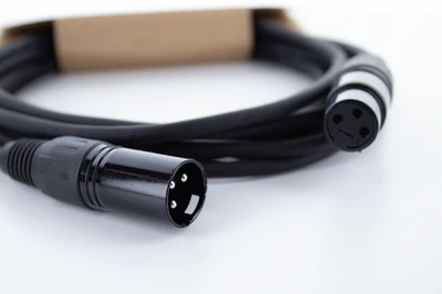 Cordial ED 1 FM XLR Verbindungskabel 1 m Schwarz