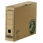 Fellowes Archiv-Schachtel R-Kive EARTH, braun (B)80 mm aus 100% recyceltem Karton, für Format DIN A4 (4470101)