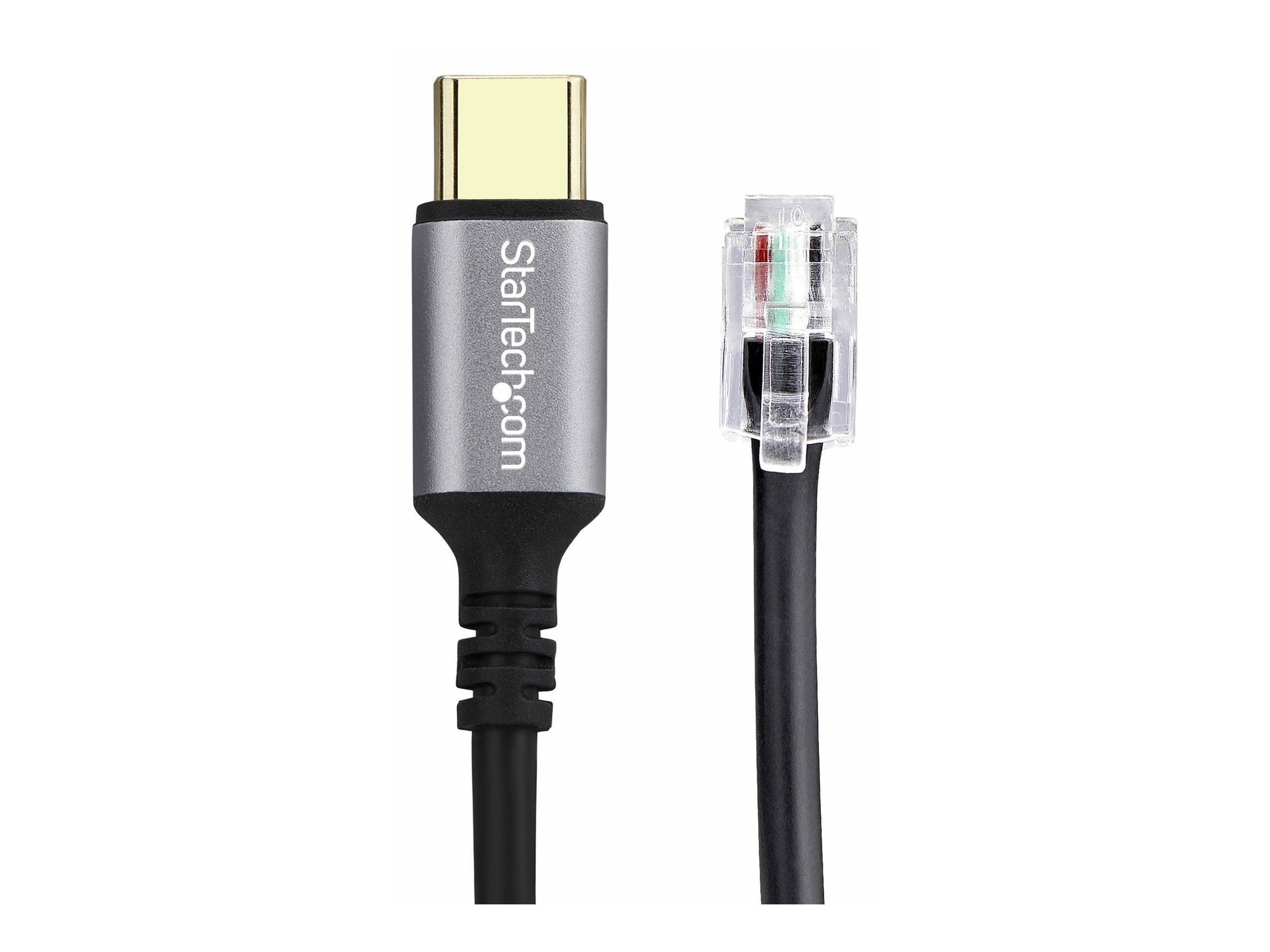 Startech UR9-HEADSET-ADAPTER USB-C zu RJ9 Headsetadapter 1,8 m Schwarz