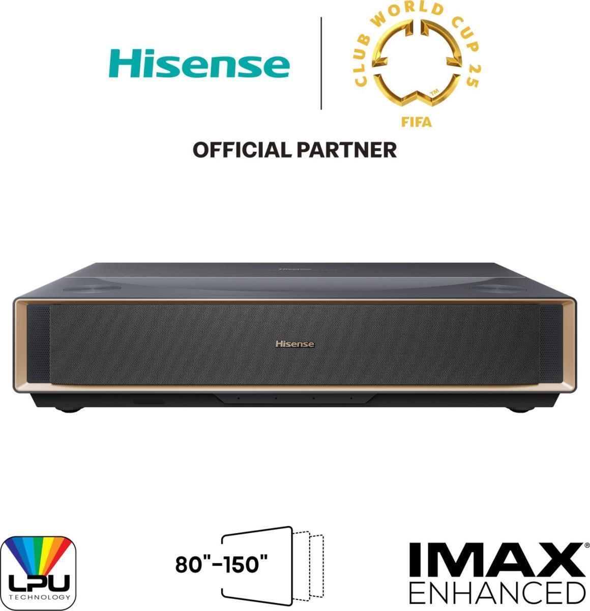 Hisense PT1 4K Smart Trichroma Laser Cinema Ultrakurzdistanz Beamer 2.500 ANSI Lumen (20016800)