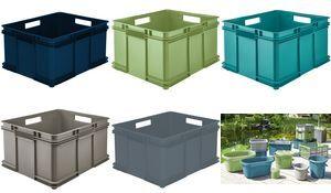 keeeper Aufbewahrungsbox Euro-Box XXL "bruno eco", green 54 Liter, Material: PP/Regranulat, rundum laufende Rippen, - 1 Stück (1539931900000)