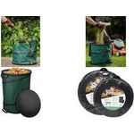 Bradas Gartensack POP UP HARD, 175 Liter, dunkelgrün aus wasserdichtem, UV-beständigem Material, stabile - 1 Stück (TQ-BSH175)