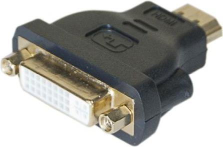 HDMI/DVI Adapter, HDMI St. A / 24+5pol DVI-I Bu. Adapter zum Anschluss von DVI-Kabeln an Geräte mit HDMI-Buchse (127951)