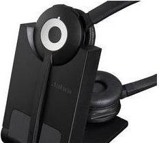 Jabra PRO 920 Duo DECT-Headset für Festnetztelefon/ Noise-Cancelling, Wideband, Gehörschutztechnologie, Gesprächszeit bis zu 8 Stunden, Reichweite bis zu 120 Meter, mit Überkopfbügel (920-29-508-101)