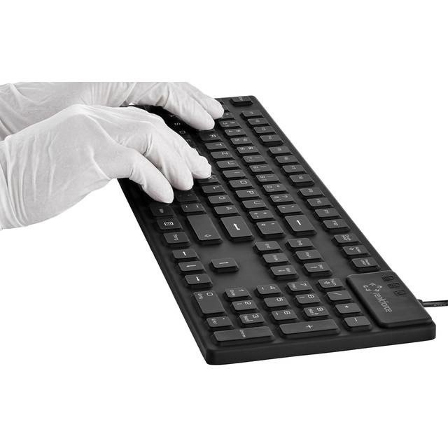 Renkforce RF-3561816 Kabelgebundene Tastatur USB + PS/2 QWERTZ Deutsch Schwarz