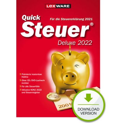 LEXWARE ESD QuickSteuer Deluxe 2022 Download (06815-2013)