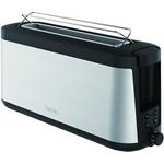Tefal Element TL4308 Toaster, 7 Bräunungsstufen (1000 Watt) silber/schwarz. Anzahl der Scheiben: 2 Scheibe(n), Produktfarbe: Schwarz, Edelstahl, Gehäusematerial: Edelstahl. Leistung: 1000 W (TL4308)