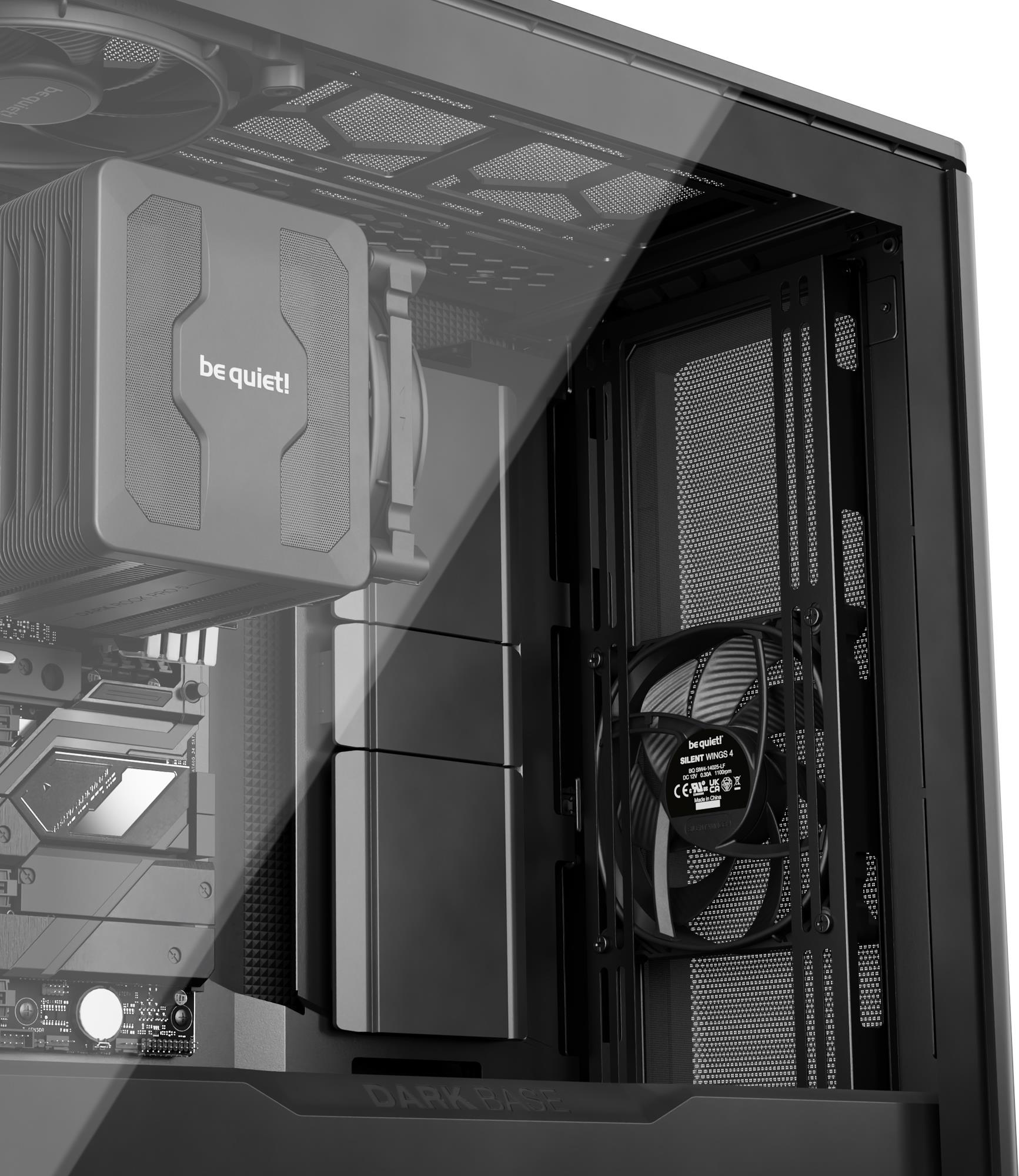 be quiet! Dark Base 701 PC-Gehäuse Midi-Tower E-ATX ARGB Tempered Glass Schwarz