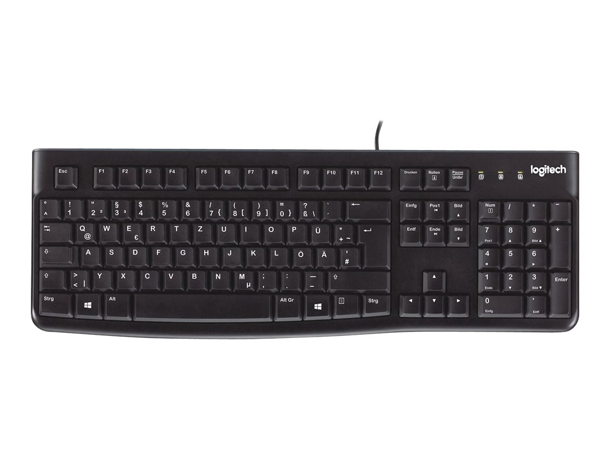Logitech K120 Kabelgebundene Tastatur USB AZERTY Belgien Schwarz