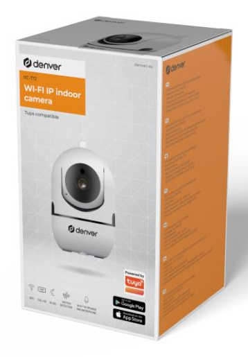 Denver Indoor WiFi-Cam IIC-172 IP-Sicherheitskamera Dome 1 MP Weiß