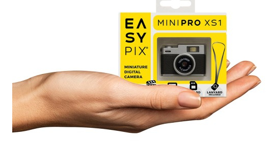 Easypix MiniPro XS1 Digitalkamera 1 MP Full HD 0,96" Silber, Schwarz