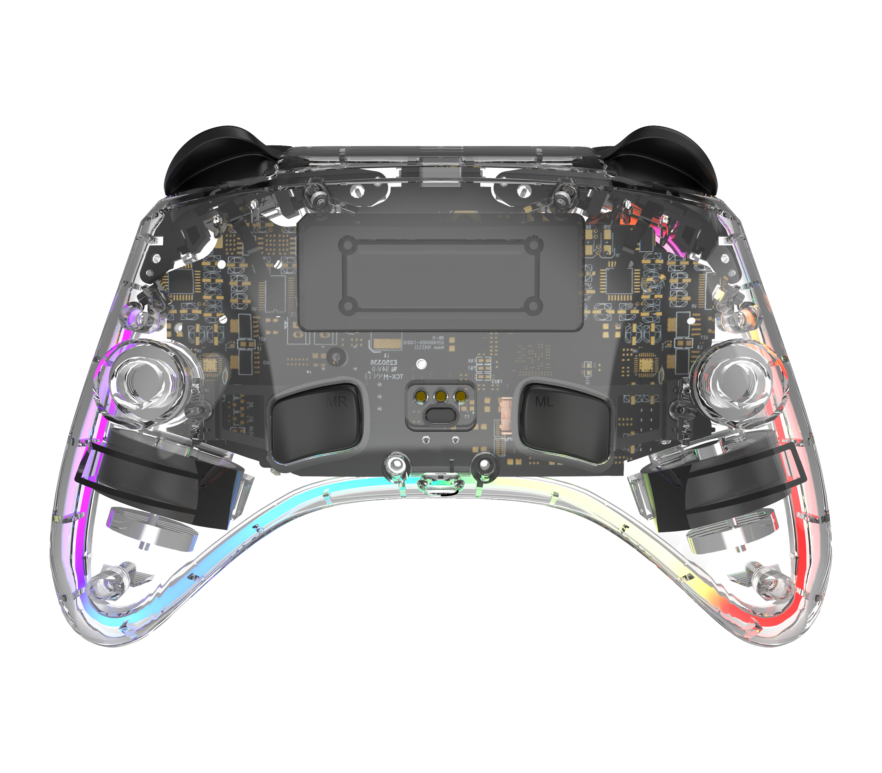 Deltaco Gaming GAM-198-T Wireless Gaming-Controller Bluetooth/USB Transparent