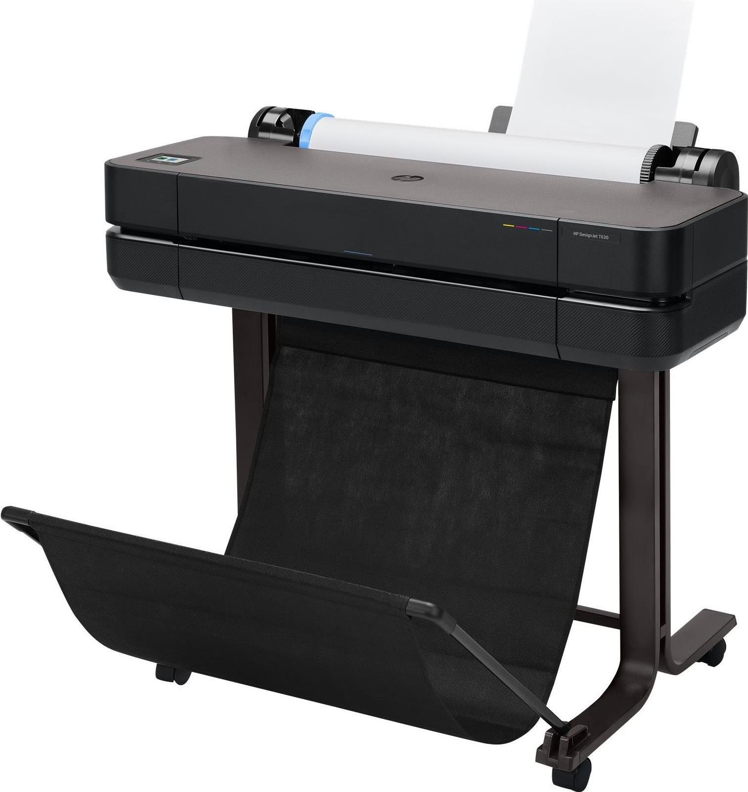 HP DesignJet T630 Tintenstrahl-Großformatdrucker Plotter 24" bis DIN A1 LAN WLAN (5HB09A#B19) (geöffnet)