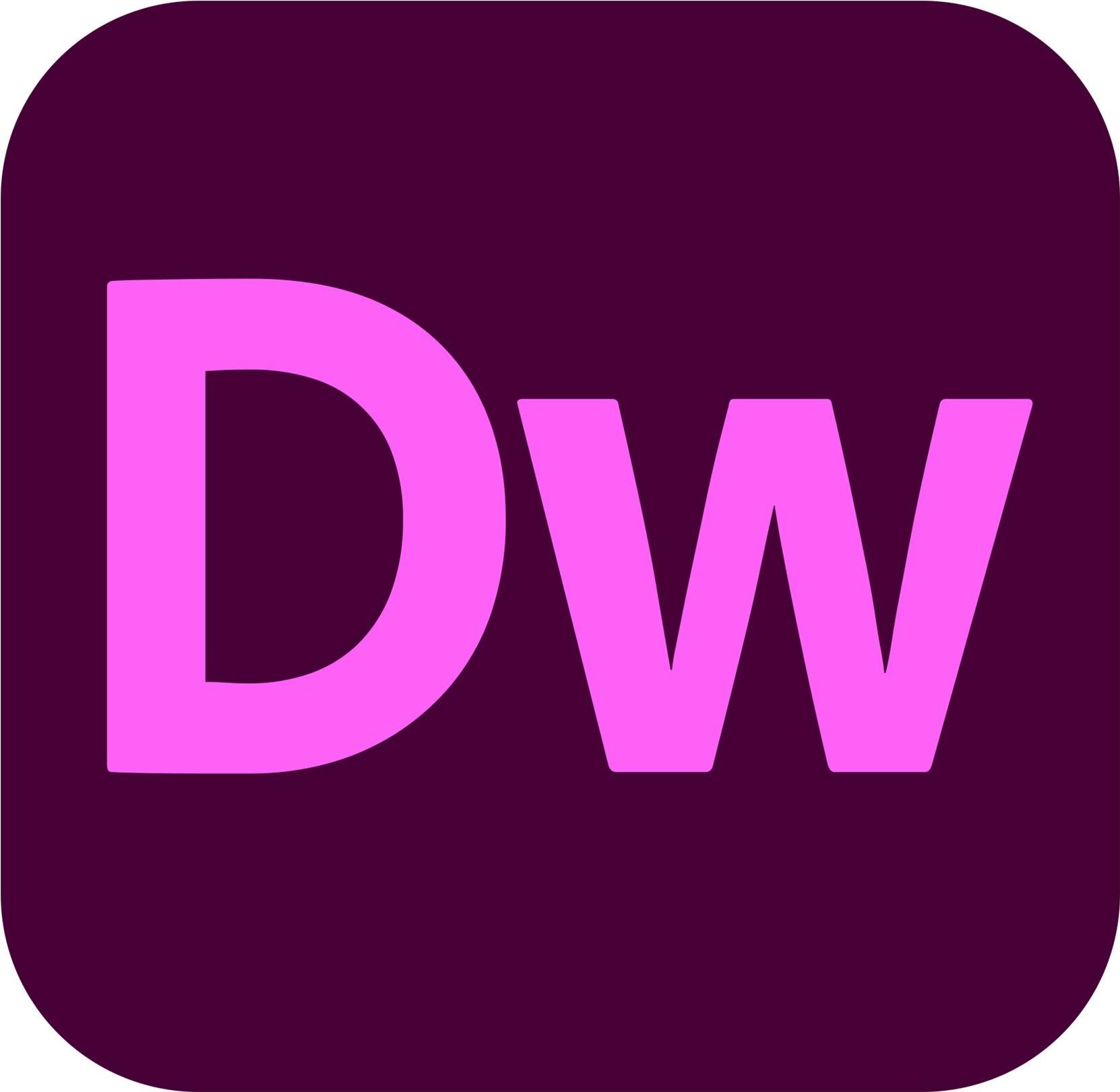 ADOBE Dreamweaver Pro VIP COM RNW Intro 1Y L4 (65309271BA04C12)