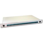 Lightwin LWL Spleissbox, 24 Fasern, 24x SC Multimode, 50/125µm OM3 Pigtail Spleißboxen (SPBOX 24G50 OM3 SC)