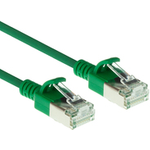 ACT Green 2 meter LSZH U/FTP CAT6A datacenter slimline patch cable snagless with RJ45 connectors (DC7702)