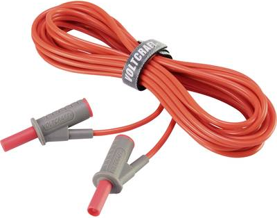 VOLTCRAFT Hochflexible Sicherheits-Messleitung [Lamellenstecker 4 mm - Lamellenstecker 4 mm] 5 m Rot MSB-501 10 A (VC-8063355)