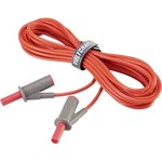 VOLTCRAFT Hochflexible Sicherheits-Messleitung [Lamellenstecker 4 mm - Lamellenstecker 4 mm] 5 m Rot MSB-501 10 A (VC-8063355)