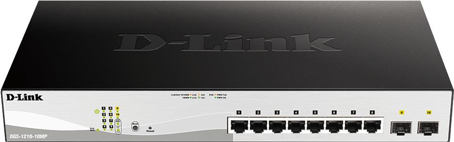 D-Link DGS-1210-52MP 52-Port Managed Switch Schwarz, Grau