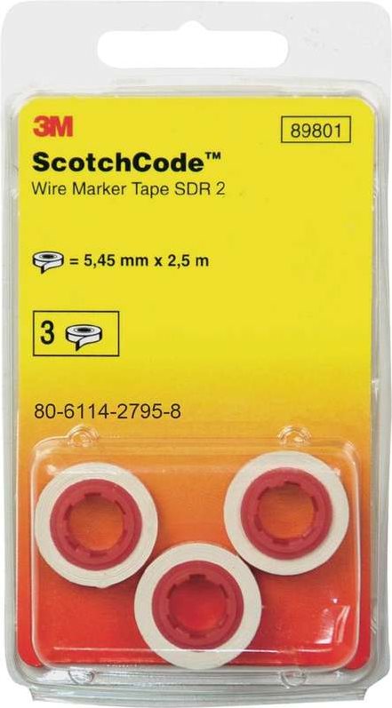 3M Scotchcode™ Kabelmarkierer-Nachfüllrollen Symbole L1, L2, L3, N, Erdung 80-6114-2804-8 Inhalt: 5 Rolle(n) (80-6114-2804-8)