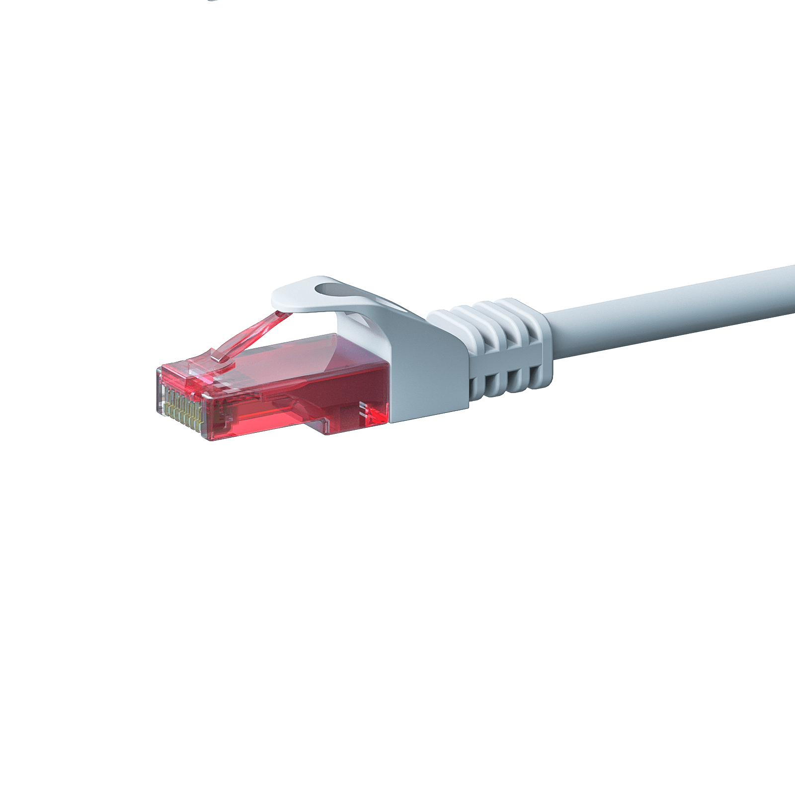 DSIT CAT6 Netzwerkkabel, U/UTP, 0,15 Meter, Weiß, 100% Kupfer (DC-62-001)