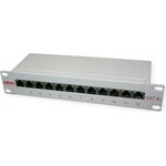 ROLINE 10\"-Patchpanel 12 Ports, Kat.6A (Class EA), geschirmt (26.11.0316)