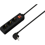 Sygonix SY-7042482 Steckdosenleiste mit Schalter 3fach Schwarz Schutzkontakt 1 St. (SY-7042482)