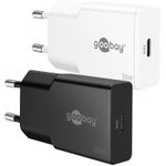 Goobay USB-C PD GaN Schnellladegerät Slim 30 W weiß - 1x -Anschluss Power (75736)