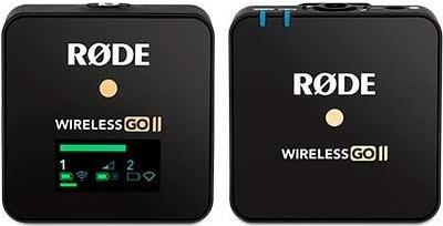 Rode Wireless GO II Funksystem,1x Sender TX,1x Empfänger RX, 3.5mm Klinkenk., 2x Windschutz, USB Kabel, Transportetui (WIGOIISINGLE)