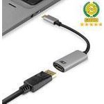 ACT USB-C to DisplayPort female adapter, 4K @ 60Hz, cable length 0.15m, aluminium housing USB-C - DP 4K @60HZ CONVERTER (AC7030)