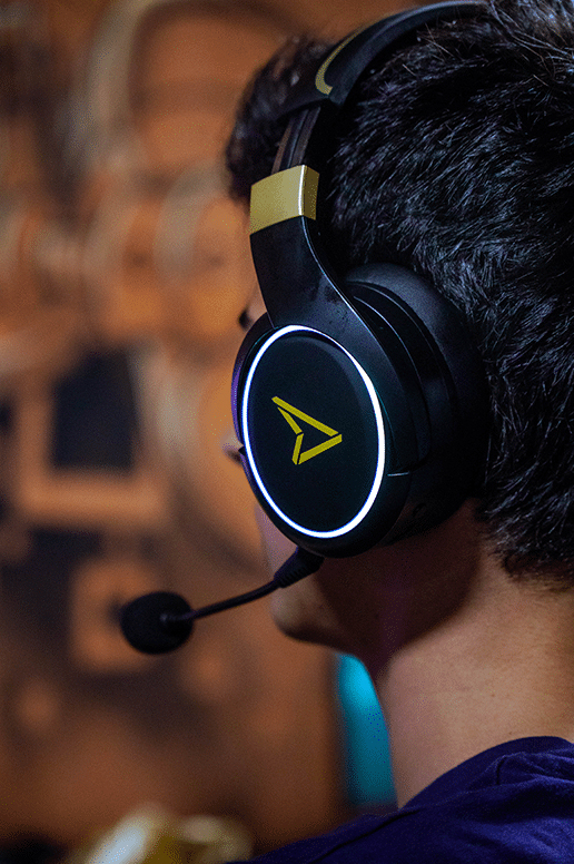 Lexip Steelplay Metaltech Kabelloses Gaming Headset 2,4 GHz Schwarz, Gold