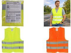 FIRST AID ONLY Pannenweste/Warnweste, orange Einheitsgröße, nach EN ISO 20471 Standard, reflektierend, - 1 Stück (P-91912 00)