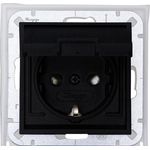 KOPP 954050001 Unterputz-Feuchtraum Schuko-Steckdose mit Kappdeckel (250V / 16A | IP44) (954050001)