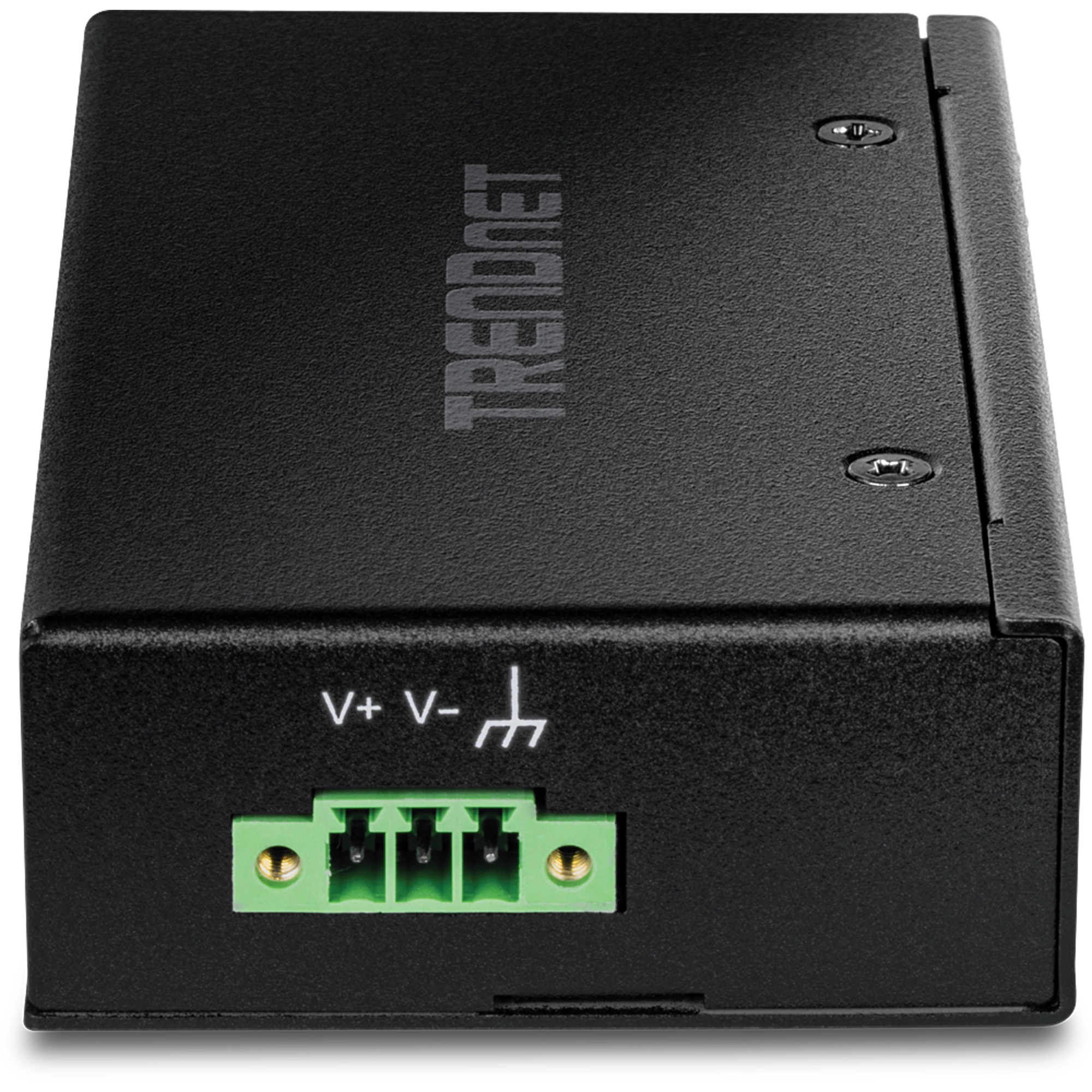TRENDnet TI-PELC50 5-Port Industrial Fast Ethernet Switch PoE+ Schwarz