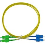 BlueOptics Duplex LWL Patchkabel, SC-UPC/SC-APC, 1 Meter, Singlemode E9/125Âµm, G.657.A1, OS2, Eingangsdämpfung: unter 0.2dB, Markenfaser, LSZH gelb, 2.0mm Tube, Keramik Ferrule, inkl. Messprotokoll (SFP3232BU1MS)
