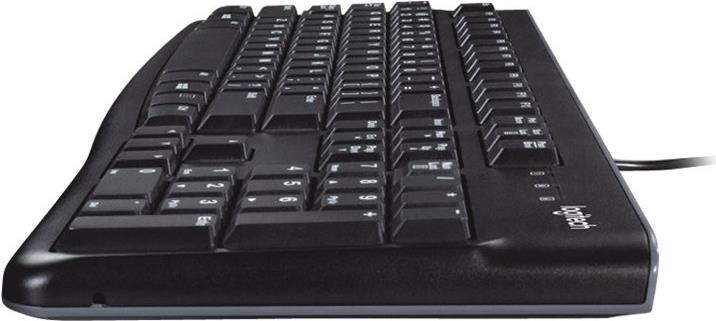 Logitech Desktop MK120 Tastatur-und-Maus-Set USB AZERTY Französisch Schwarz