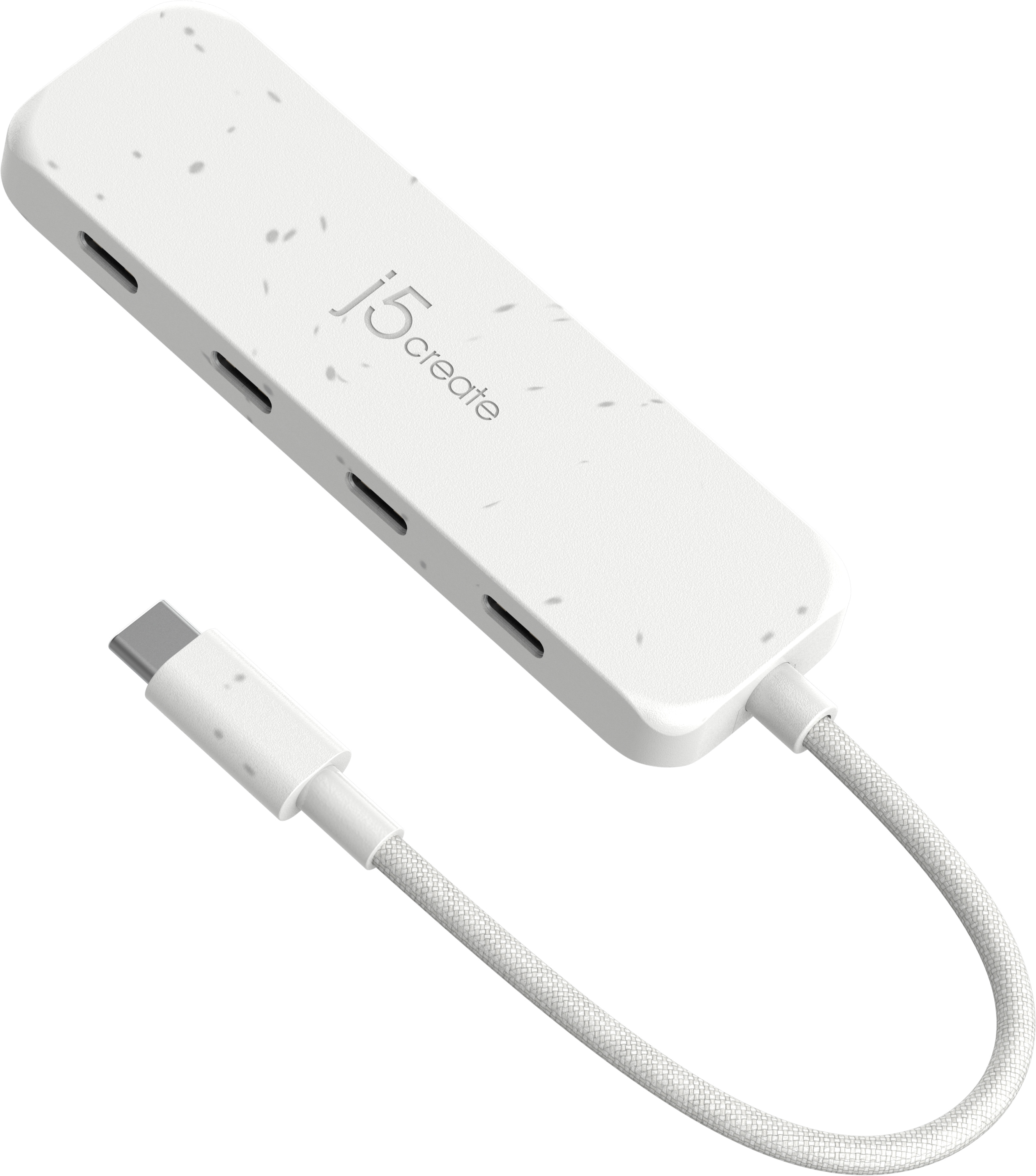 j5create JCH345EW USB-C Hub 4 Ports 10 Gb/s Nature White