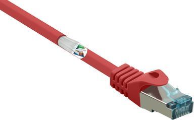 RF-5043952 RJ45 Netzwerkkabel Patchkabel CAT 6a S/FTP 10.00 m Rot Flammwidrig 1 St. (RF-5043952)