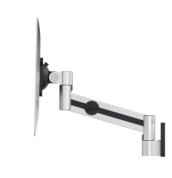 DURABLE Monitor Halterung PRO mit Arm für 1 Monitor 21"-38", 8 kg, VESA 75x75-100x100, Silber