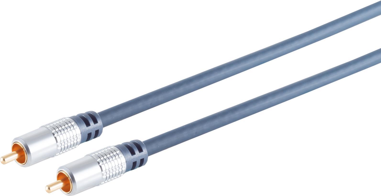 S/CONN maximum connectivity Home-Cinema Cinchstecker und Cinchstecker, verchromte Metallstecker vergoldete Kontakte, 10,0m (90022-10MHQ)