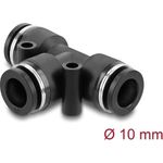 Delock Pneumatik Steckverbinder 10 mm mit zwei Befestigungslöchern T-Form (60750)