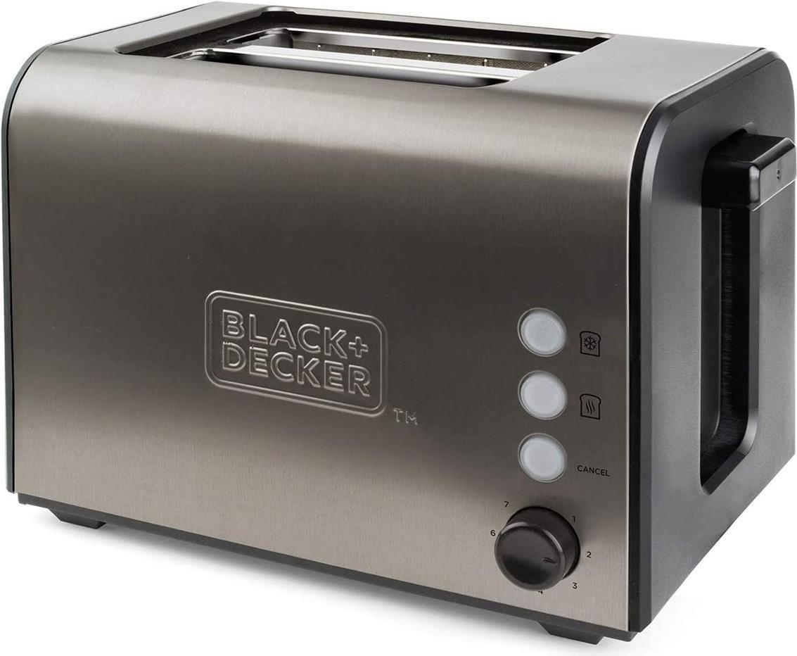 Black+Decker ES9600060B BXTO900E Toaster, 900, Edelstahl, Grau (BXTO900E)