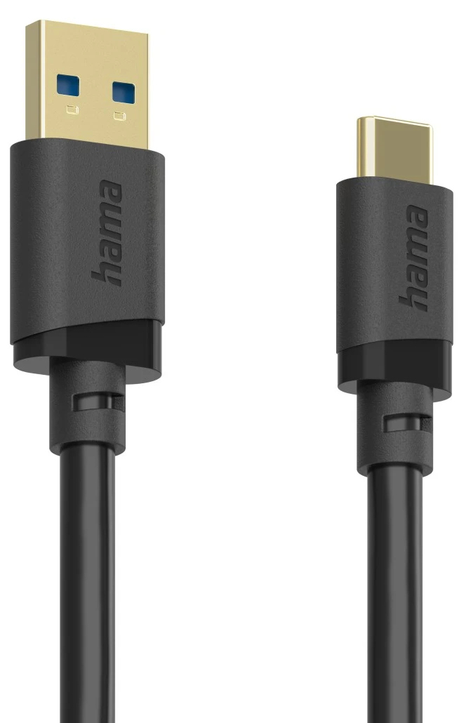 Hama USB-Kabel USB-A-Stecker - USB-C-Stecker USB 3.2 Gen 1 5 Gbit/s 1,5 m Schwarz