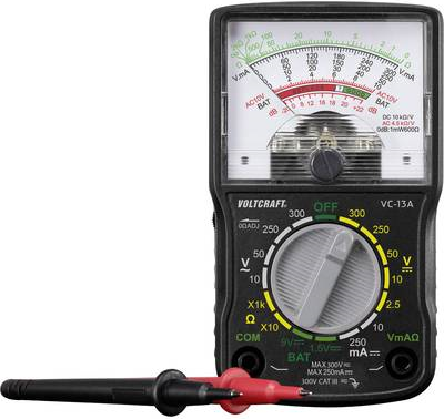 VOLTCRAFT VC-13A Hand-Multimeter analog CAT III 300 V (VC-13A)