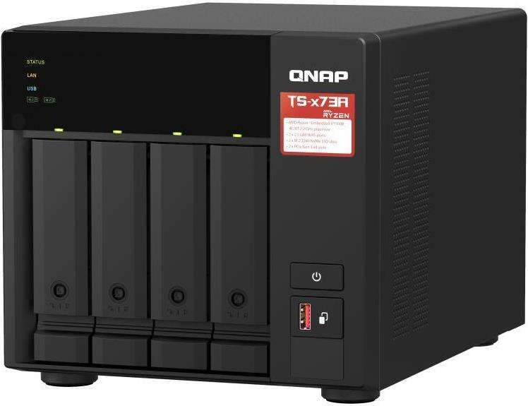 QNAP TS-473A 8 GB RAM NAS-Server Schwarz